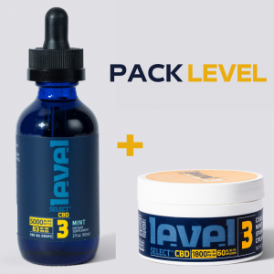 Pack Level. Aceite 5000mg Mint +  Crema CBD efecto frío 1800mg